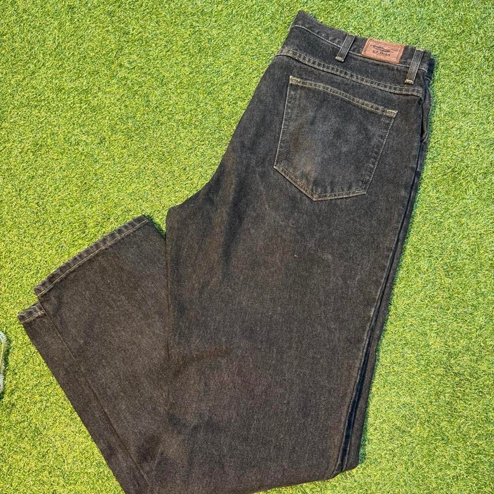 L.L.Bean Classic Fit Black Jeans (38x34)